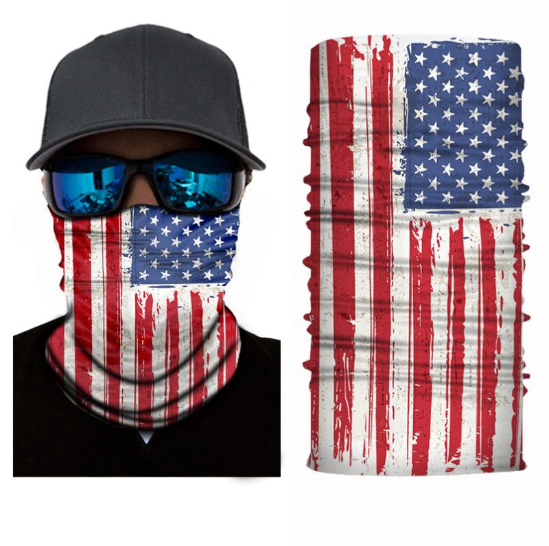 Unisex American Flag Pattern Face Masks & Neck Warmer