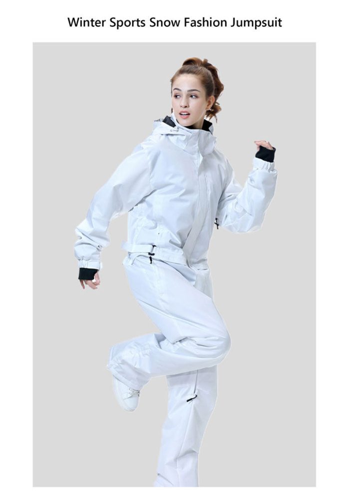 Women's Winter Sports Snow Fashion One Piece Ski Suits Snow Jumpsuit