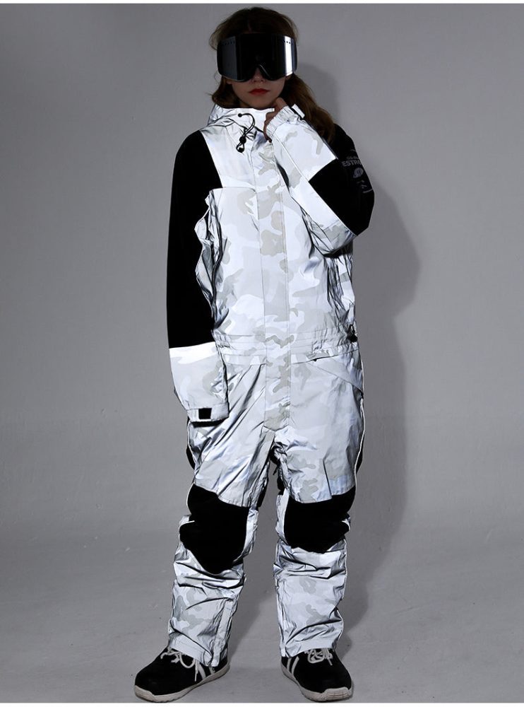 Women's Mountain Destroyer Snowshredding One Piece Ski Suits Winter Snowsuits