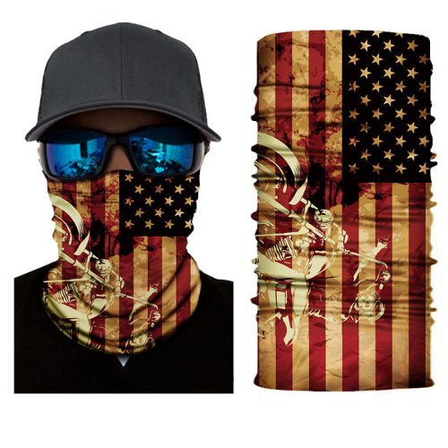 Unisex American Flag Pattern Face Masks & Neck Warmer