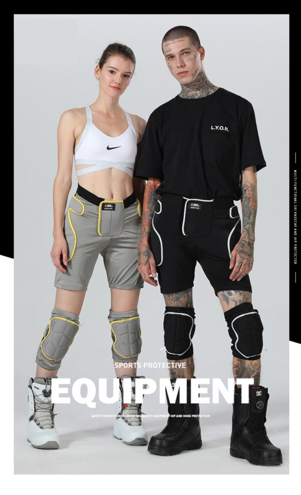 High Experience Unisex Tri-Flex Protective Shorts / Knee Pads