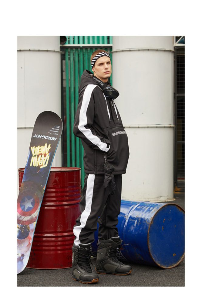 Men Unisex Flipped Young Fashion Snowboard Jackets & Pants set