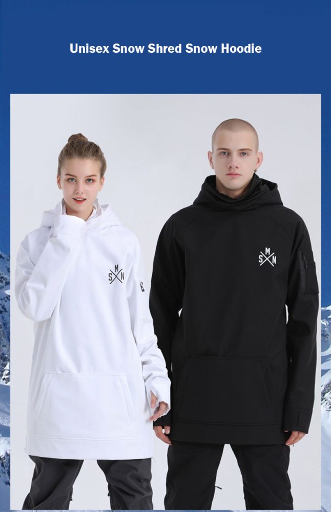 SMN Unisex Snow Shred Pullover Hoodie