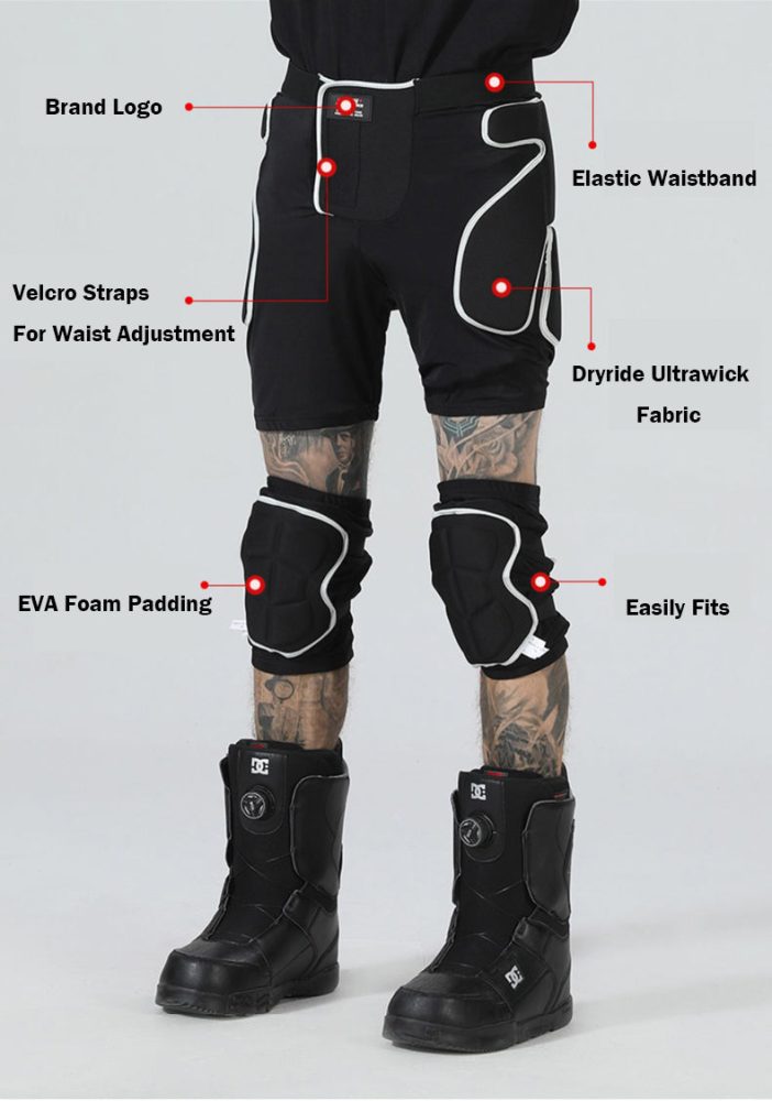 High Experience Unisex Tri-Flex Protective Shorts / Knee Pads