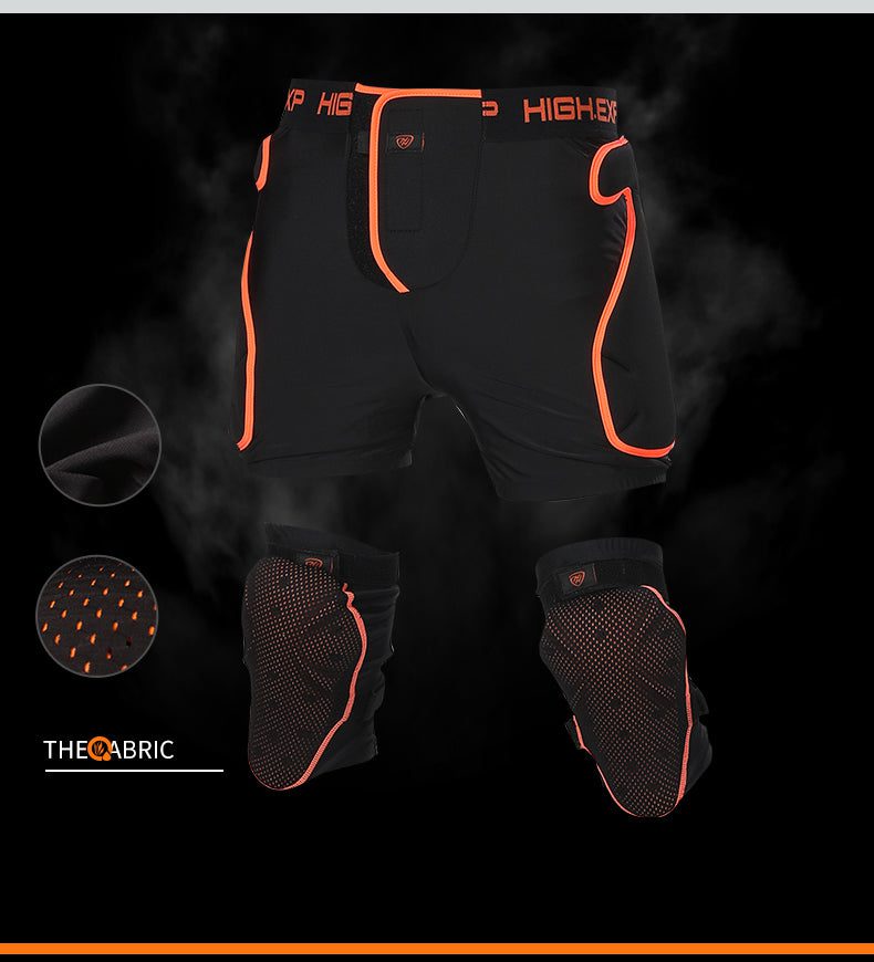 High Experience Unisex Total Impact Protective Shorts / Knee Pads