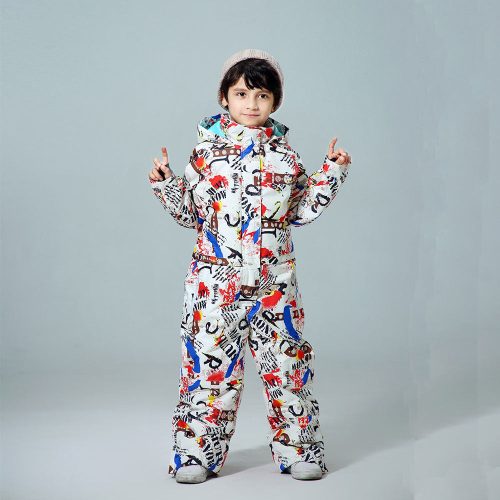 Boys One Piece New Style Fashion Ski Suits Winter Jumpsuit Snowsuits