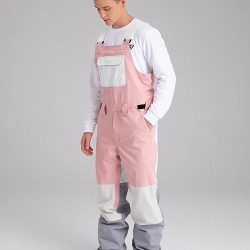 Men's Searipe Mountain Discover Colorblock Snow Pants Bibs