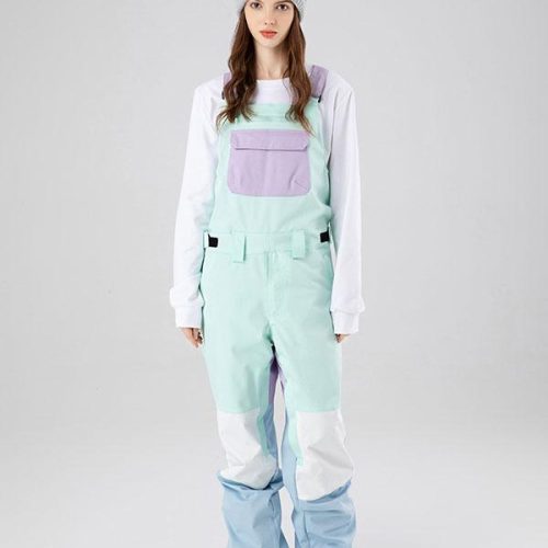 Women's Searipe Mountain Discover Colorblock Snow Pants Bibs