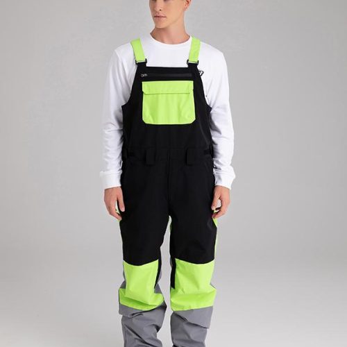 Men's Searipe Mountain Discover Colorblock Snow Pants Bibs