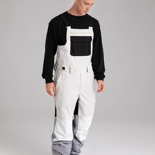 Men's Searipe Mountain Discover Colorblock Snow Pants Bibs