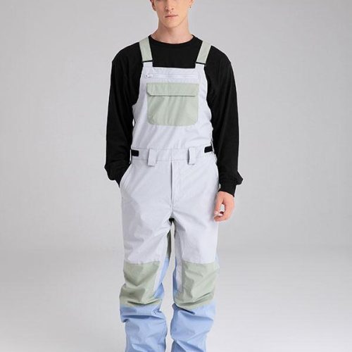 Men's Searipe Mountain Discover Colorblock Snow Pants Bibs