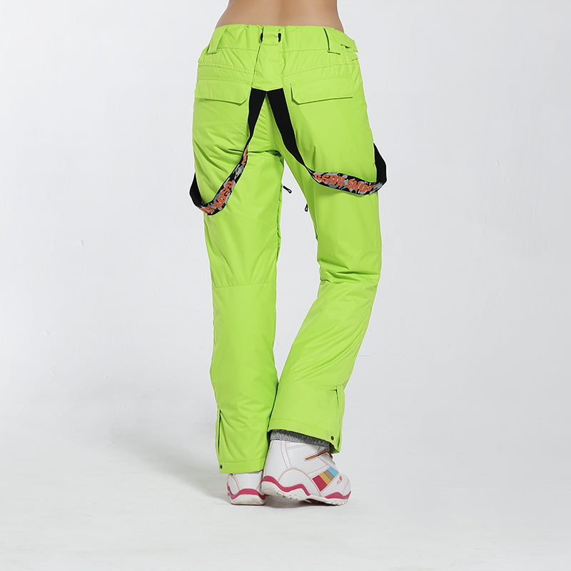 Women s Highland Bib Ski Pants Pale Green