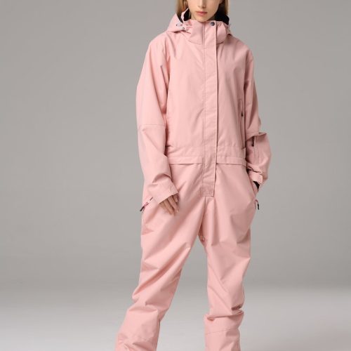 Women's Searipe One Piece Pink Ski Suits Winter Sport Snowsuits sale