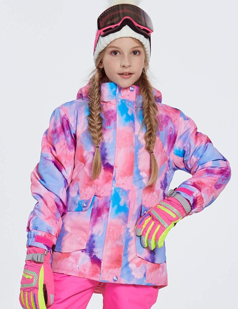 Girl's Phibee Artistic Creation Winter Outdoor Sportswear Waterproof Ski Jacket - snowshred