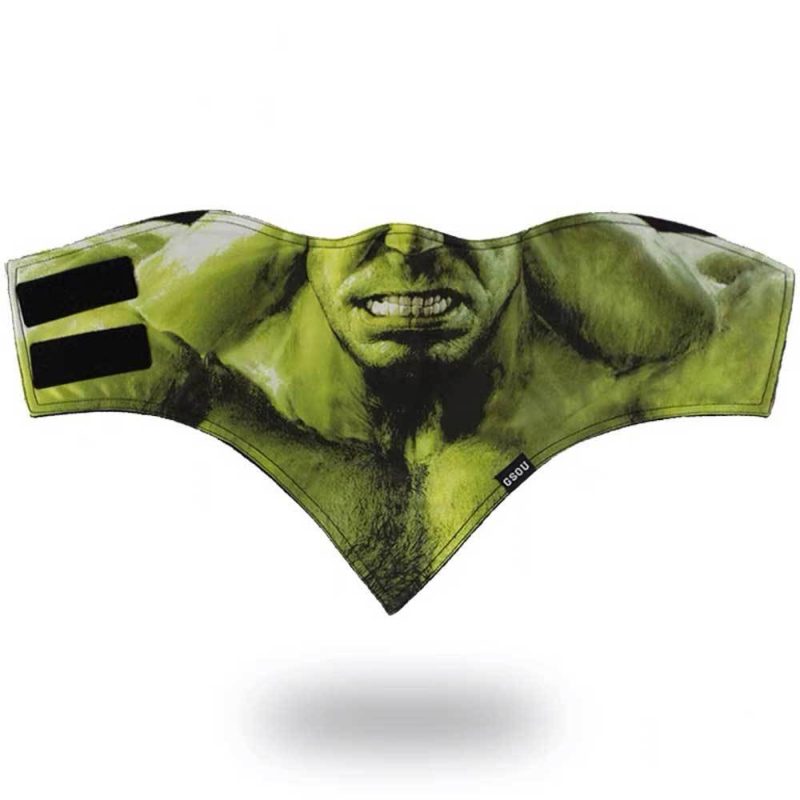 Men's Super Heros 3D Pattern Face Masks - snowshred