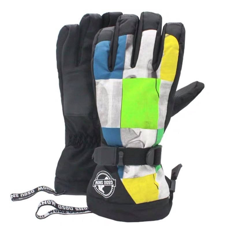 mens waterproof lost in mountains ski gloves 180364